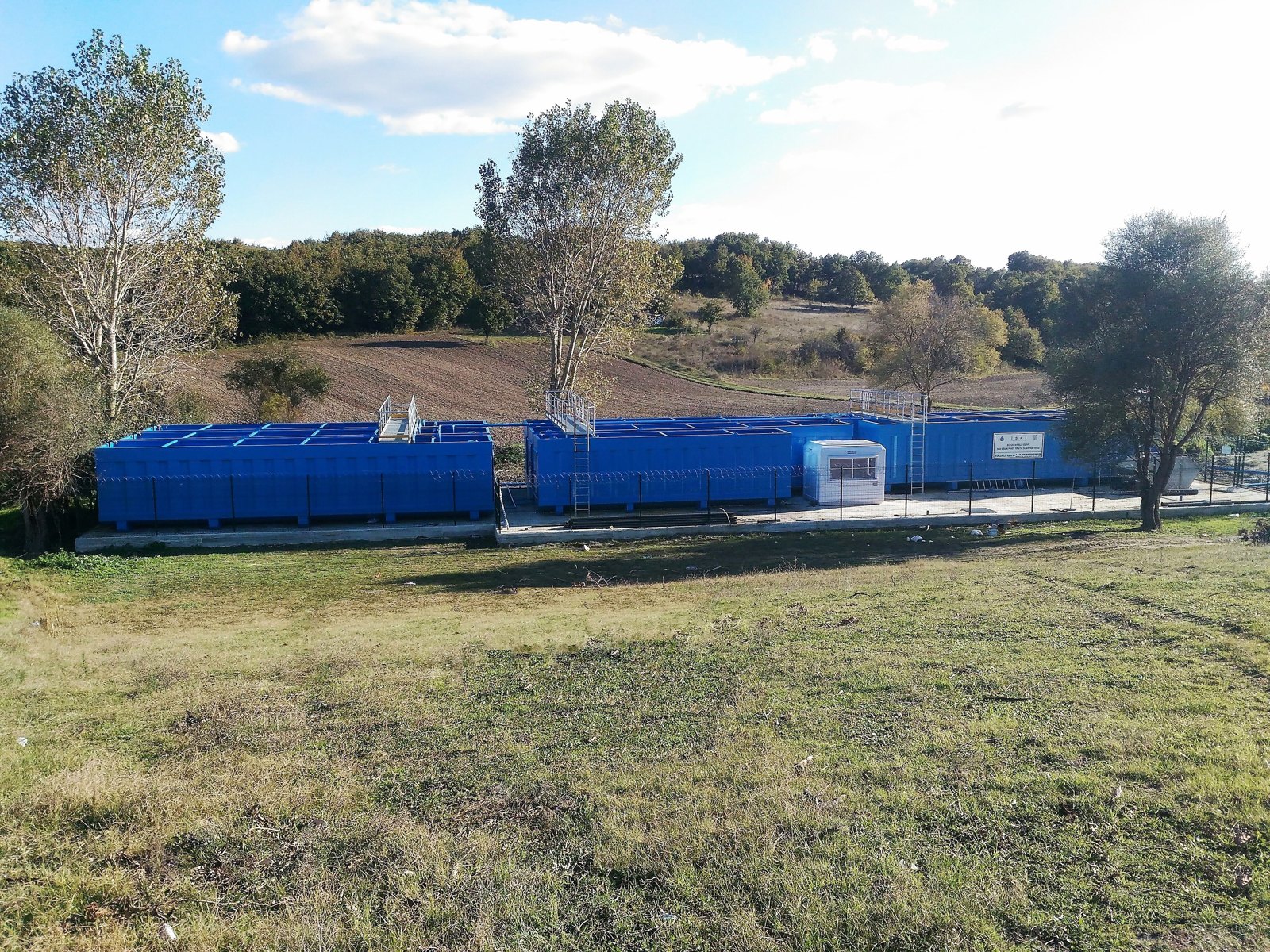 Municipal packaged treatment plant supplied by ASM at a utility site